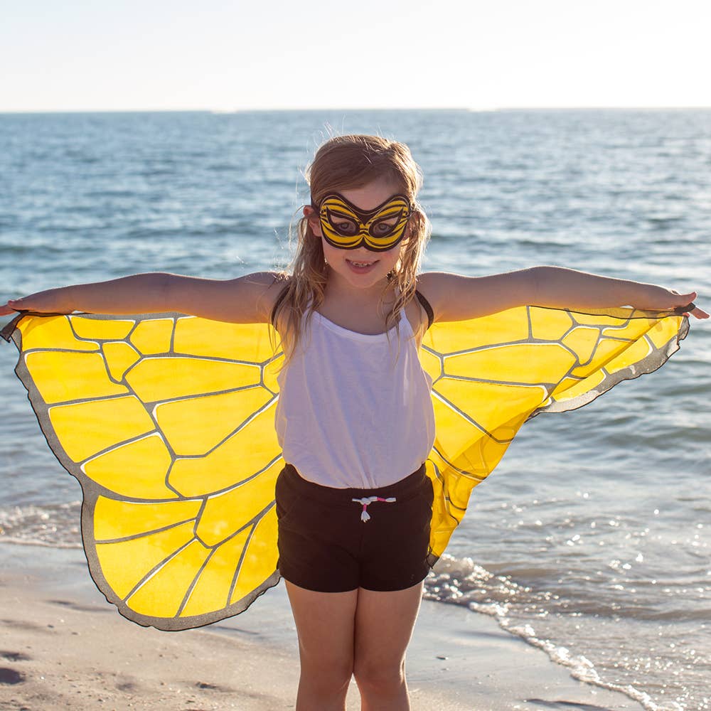 Bumblebee Wings + Mask: Classic for kids 3-6 yrs
