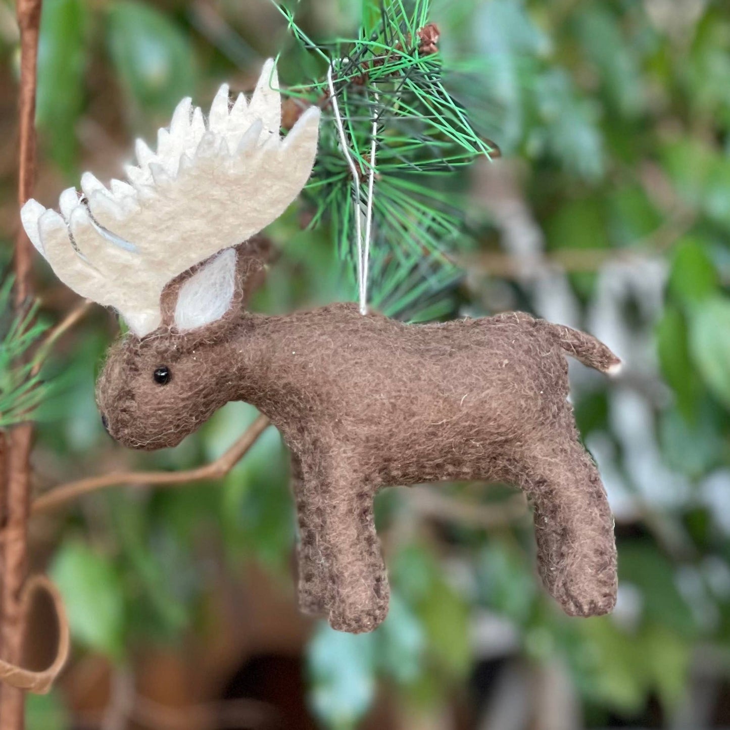 Moose Felt Ornament