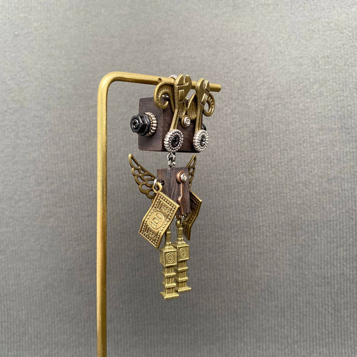 Handmade Punk Robot Necklace