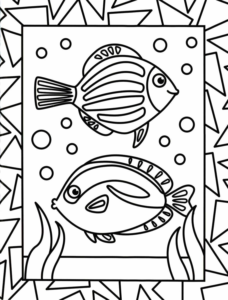Stained Glass Coloring, Animals
