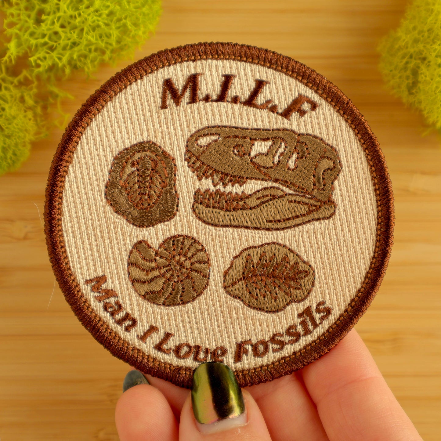 Man I Love Fossils Iron-on Patch