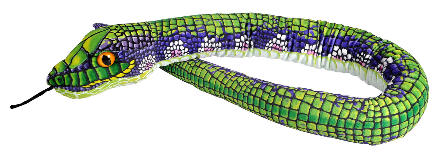 Snake Green Scales Stuffed Animal 54"