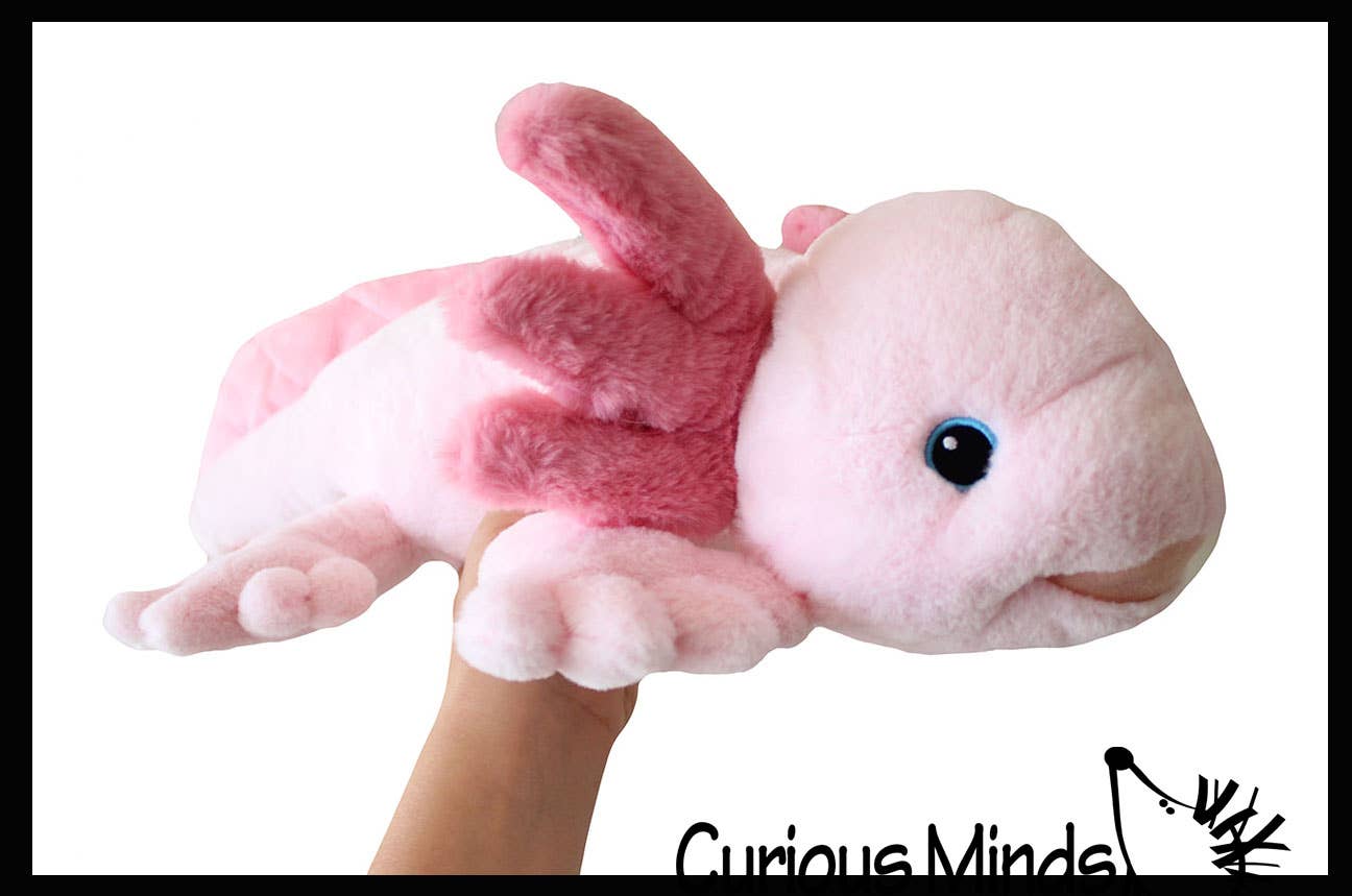 Large Long Plush Stuffed Axolotl