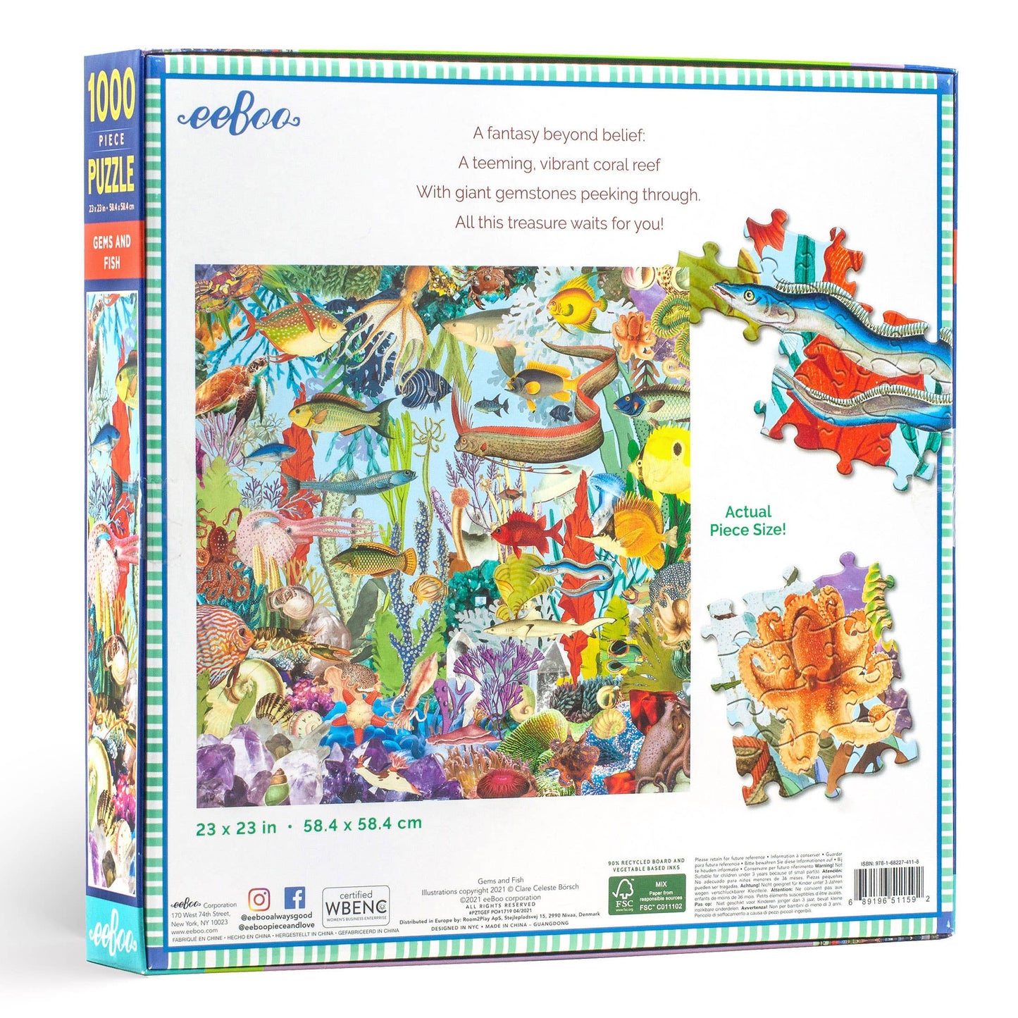 Gems and Fish 1000 Piece Puzzle