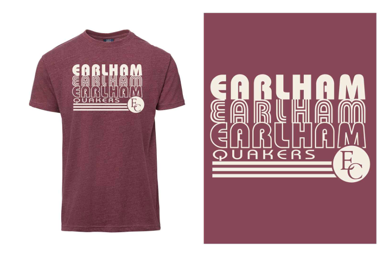 Earlham X3 Quakers Tee