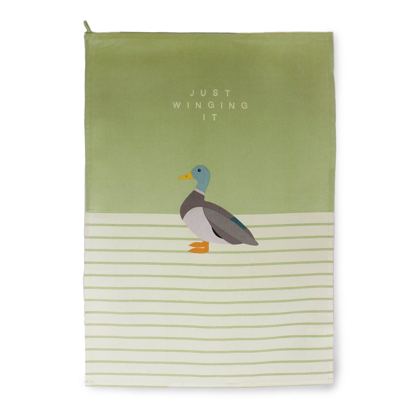 Recycled Cotton Dish Towel Mallard Duck Bird