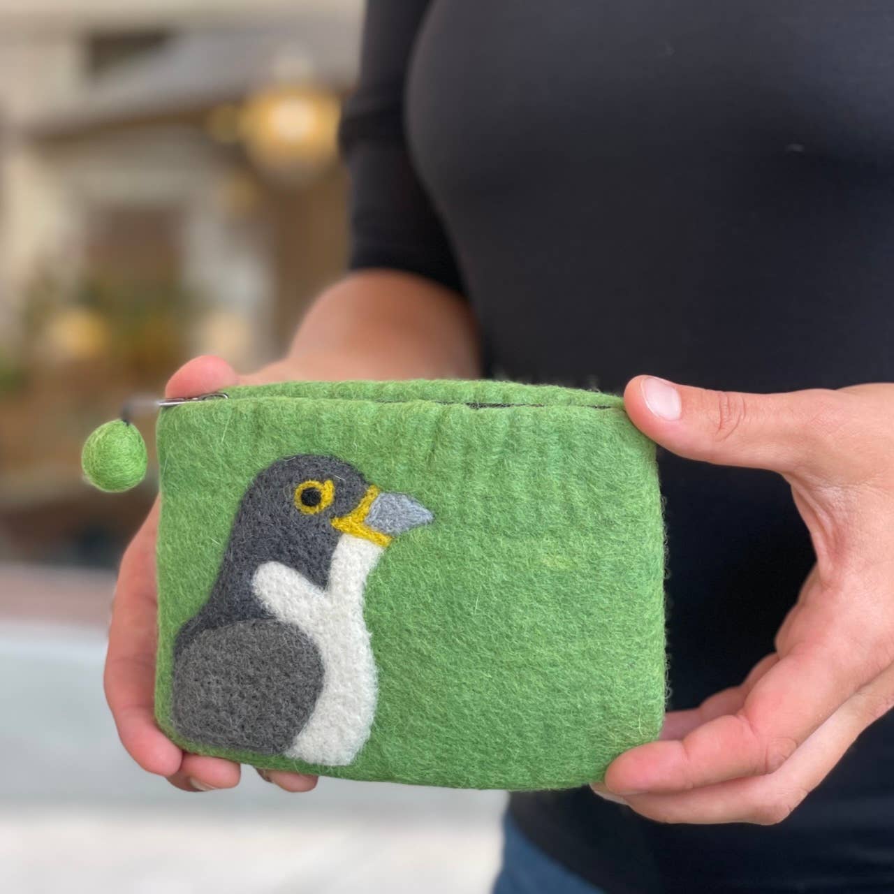 Women of the Cloud Forest - Peregrine Falcon Felt Coin Purse