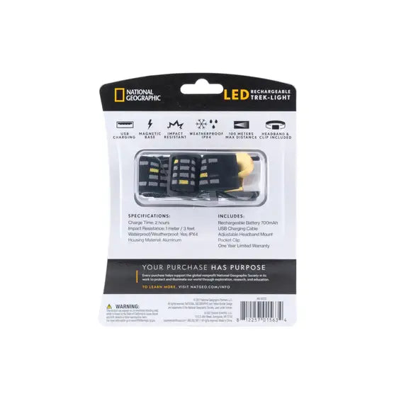 Explore Scientific - National Geographic LED Headlight Rechargeable