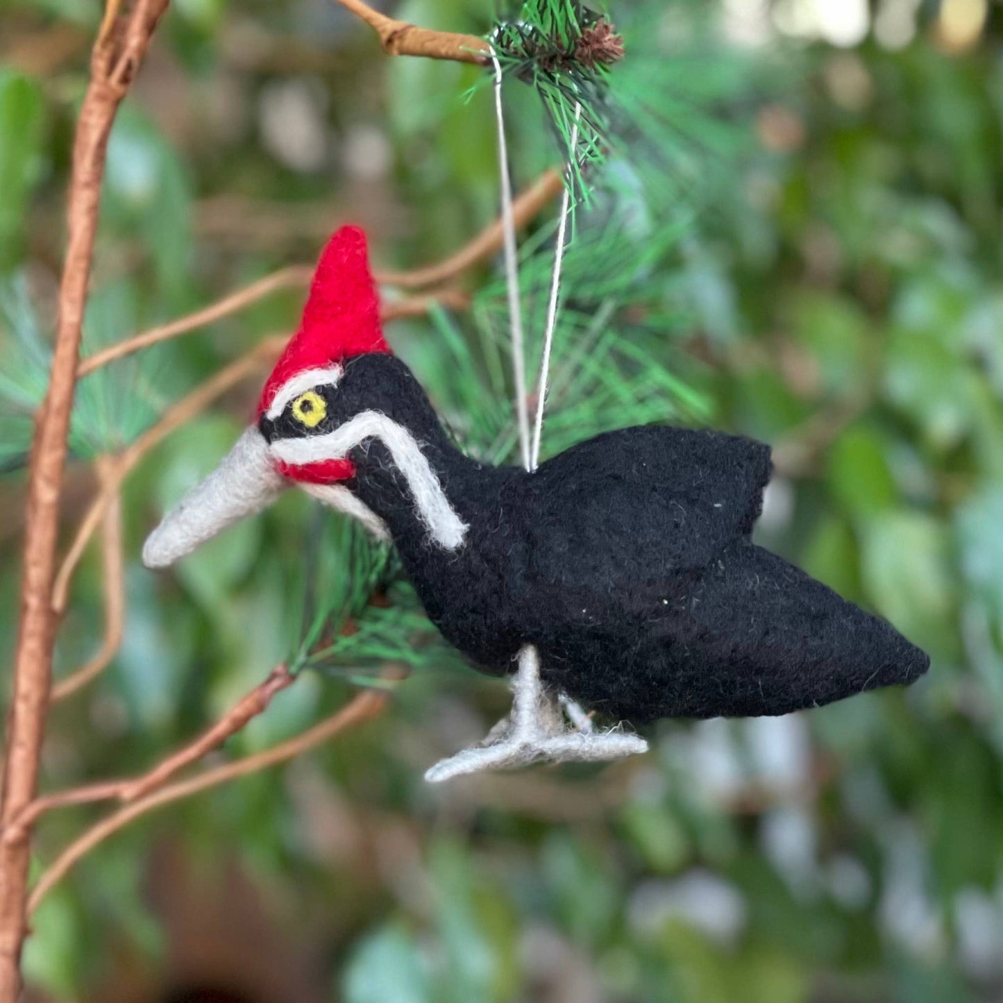 Pileated Woodpecker Felt Ornament
