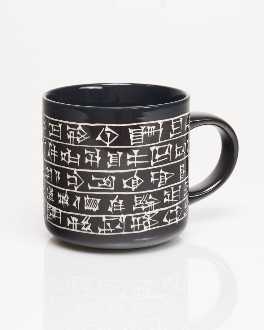 Cuneiform Hand Carved 15 oz Ceramic Mug