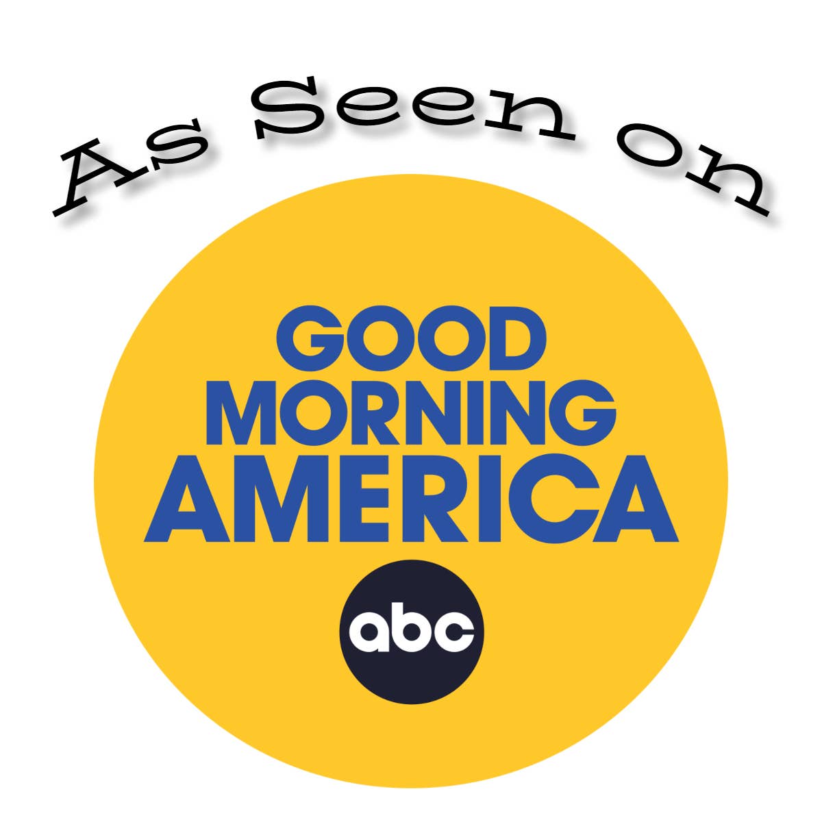 As Seen on Good Morning America logo with the ABC network emblem, shown on TEAhistoric Park Dino Organic Tea Sampler packaging.