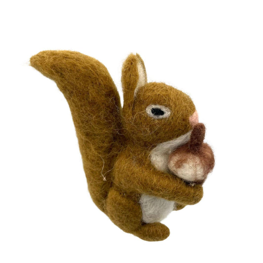 Red Squirrel Felt Ornament