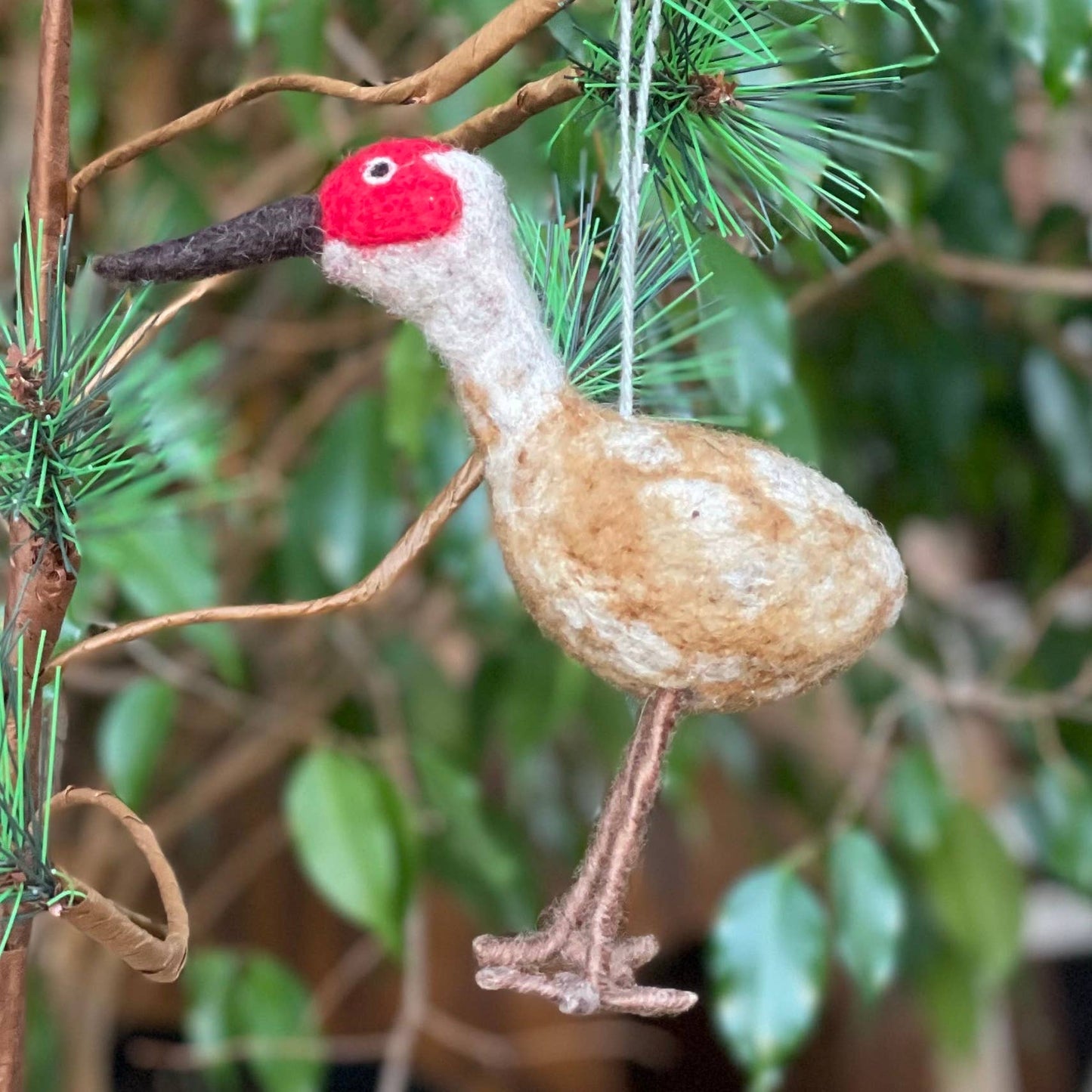 Sandhill Crane Felt Ornament