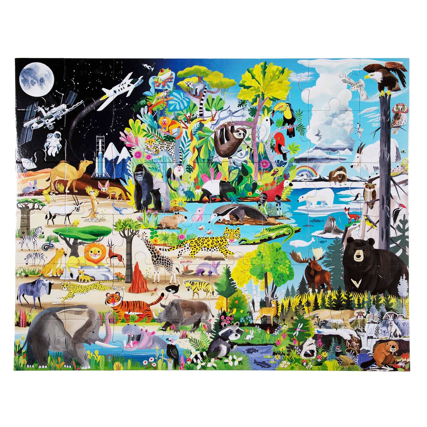 eeBoo - Within the Biome 48 Piece Giant Puzzle