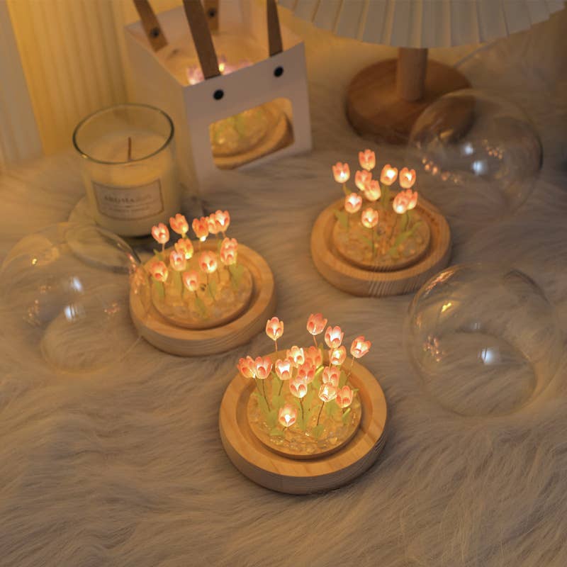 Tulip LED Light DIY Kit, Craft Gift for Girls