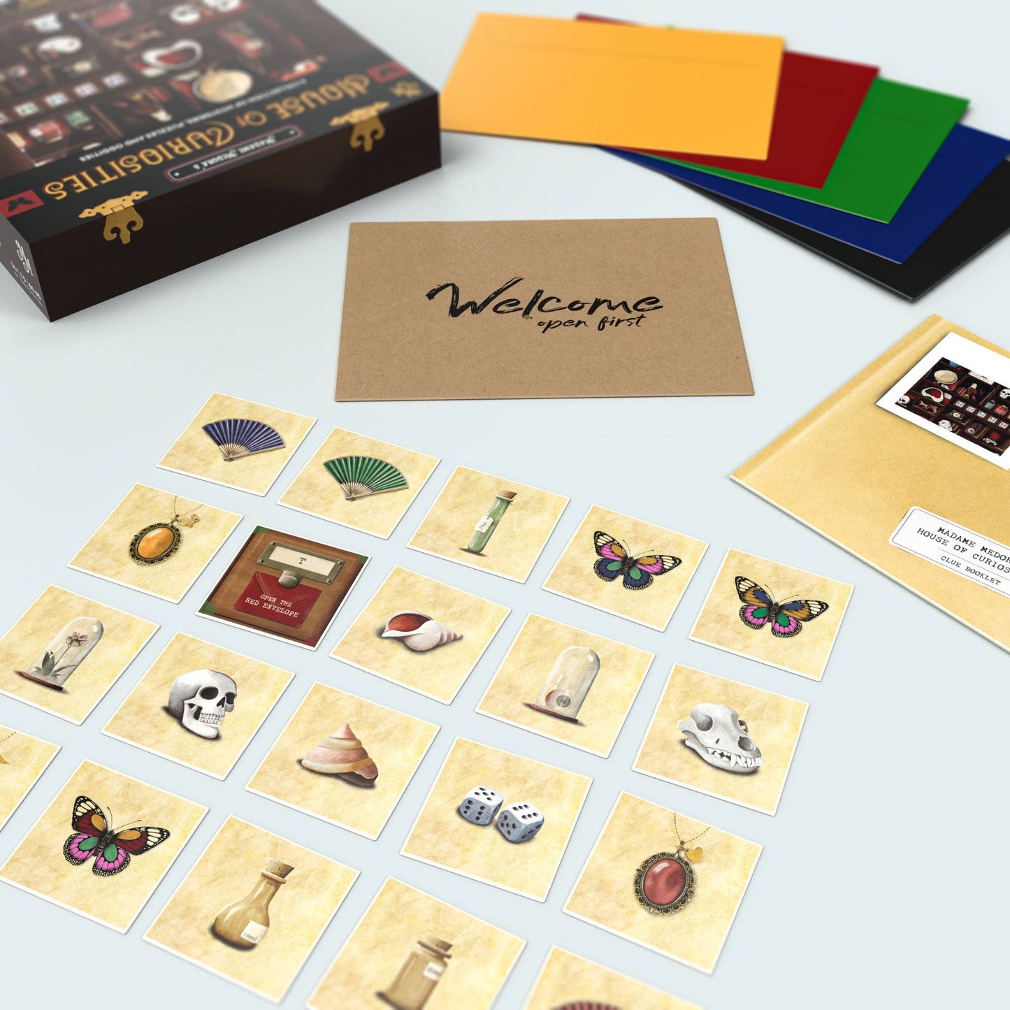 Madame Medora's House of Curiosities Escape-Room Board Game