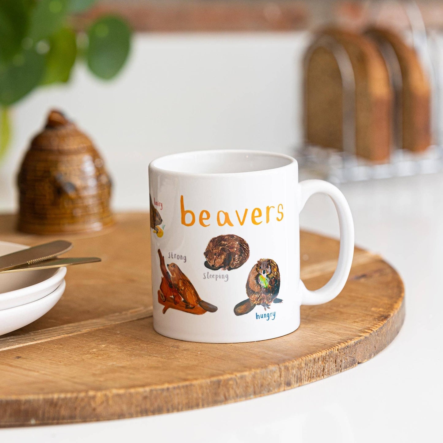 Beavers Ceramic Animal Pun Mug