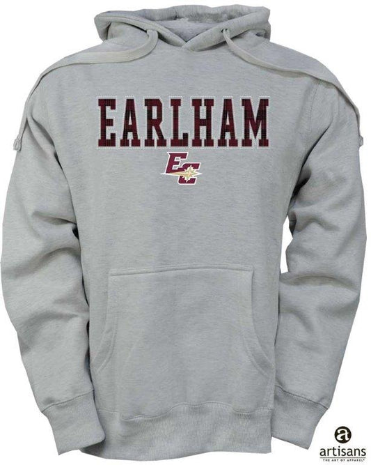 Earlham Plaid Logo Hoodie