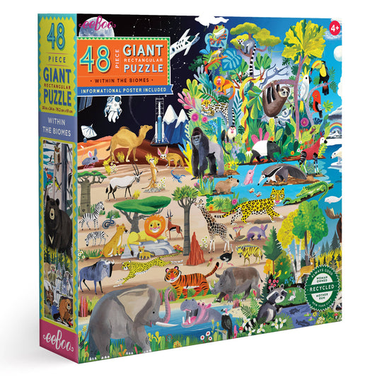 eeBoo - Within the Biome 48 Piece Giant Puzzle
