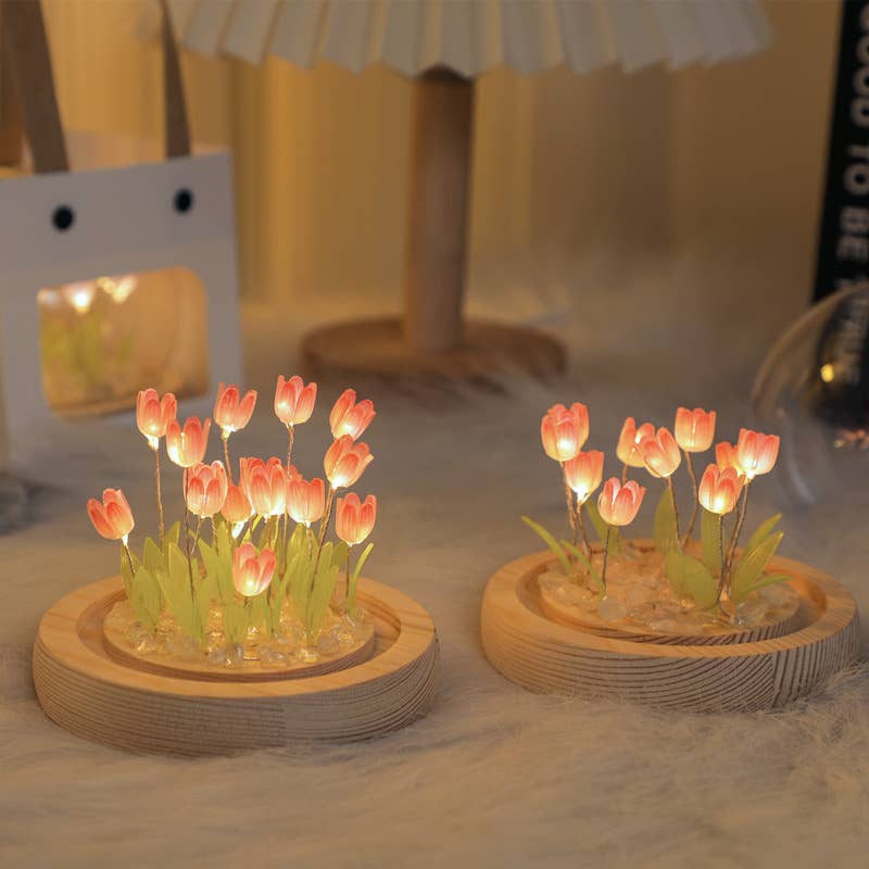 Tulip LED Light DIY Kit, Craft Gift for Girls