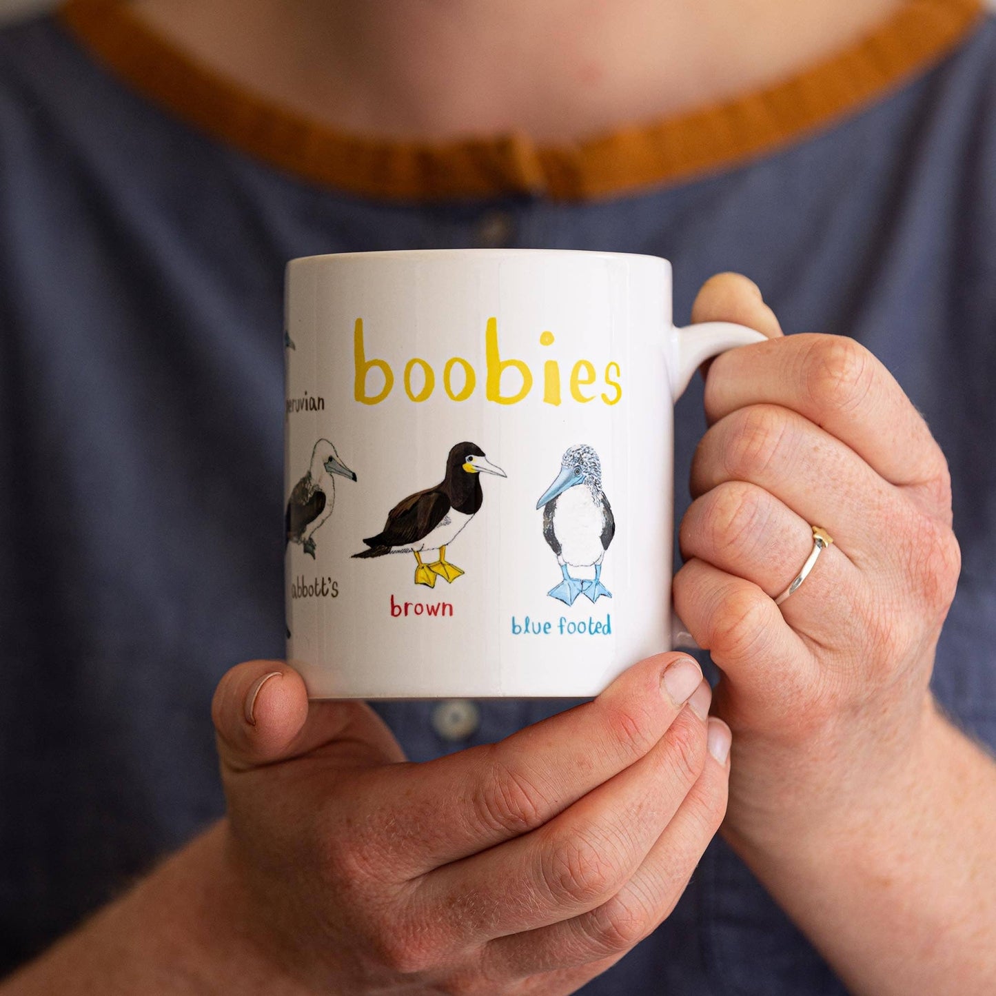 Boobies Ceramic Bird Pun Mug