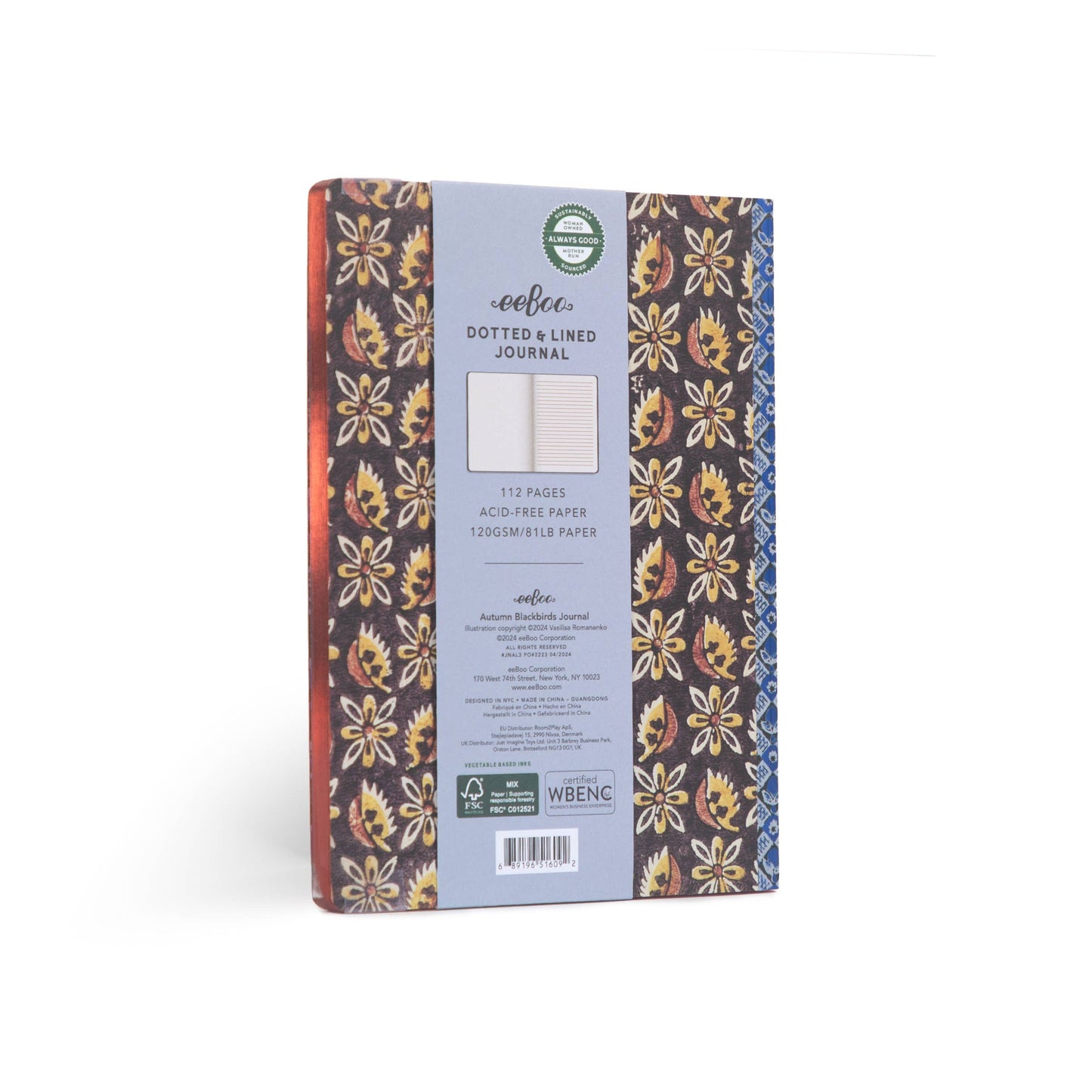 eeBoo - Autumn Blackbirds Luxe Journal