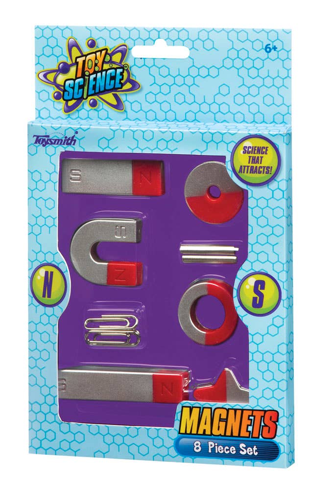 Packaged 'Toy Science' toy magnet set.