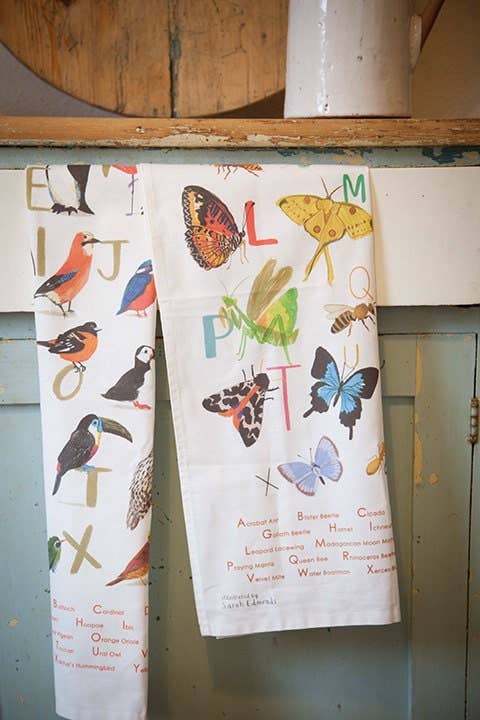 Insect Alphabet Cotton Tea Towel