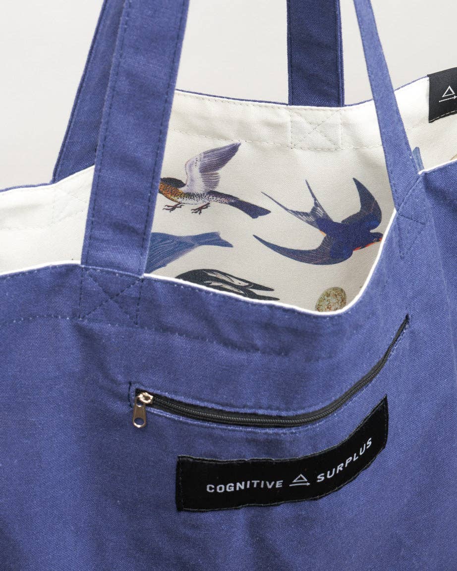 Cognitive Surplus - Feathered Friends: Ornithology Canvas Shoulder Tote
