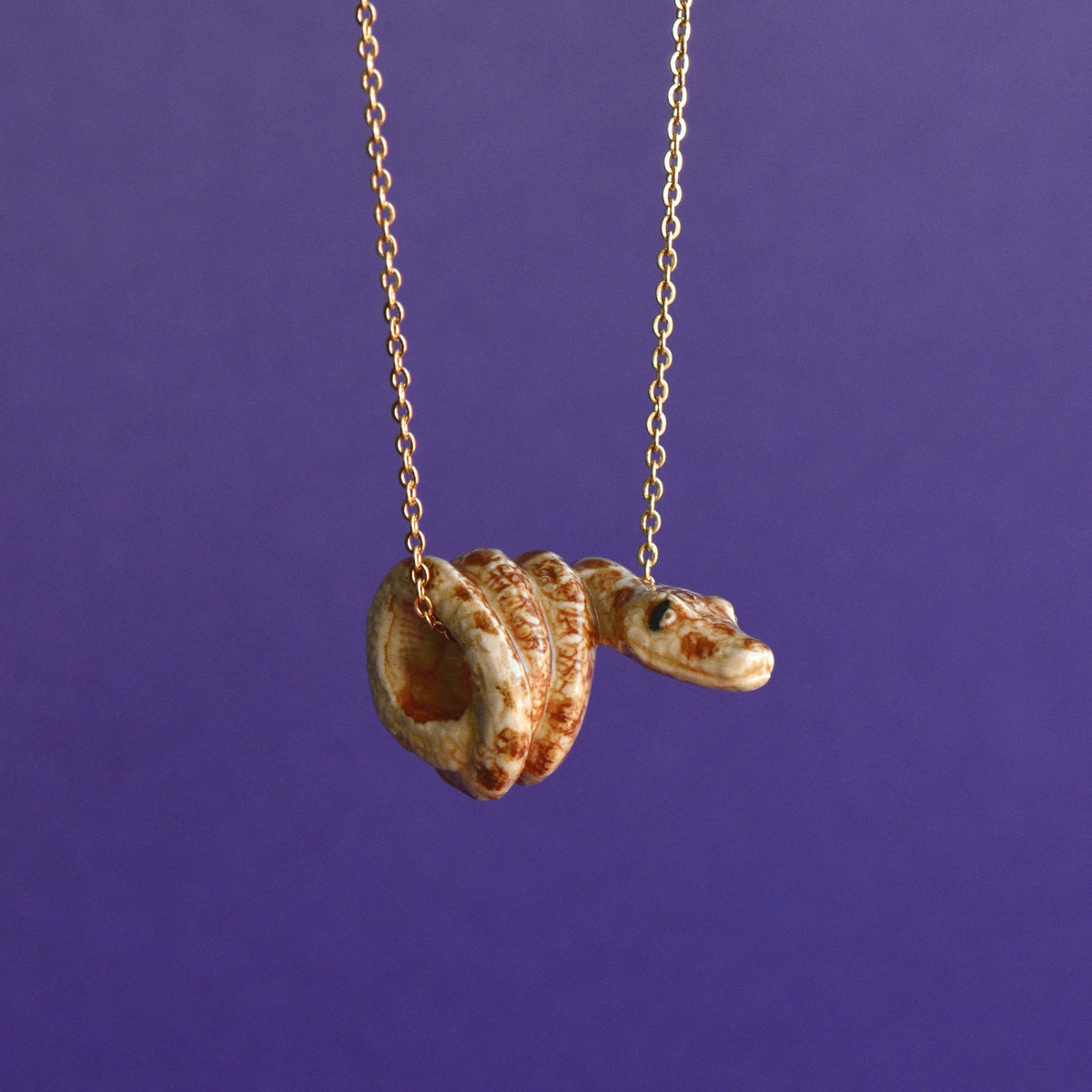Brown Python Necklace