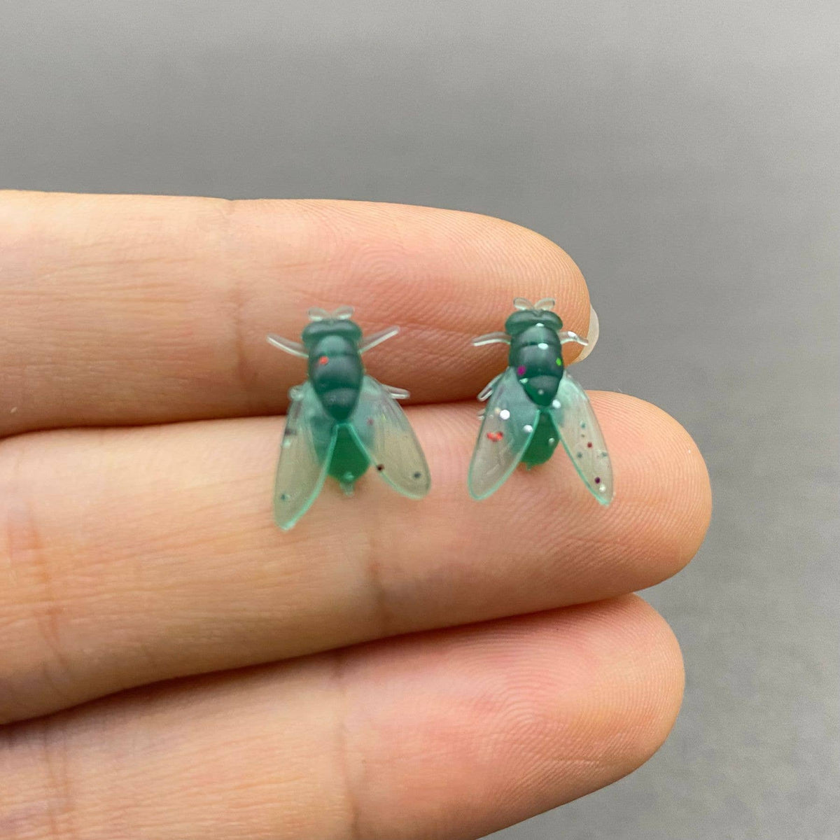Silicone Fly Ear Studs-Black