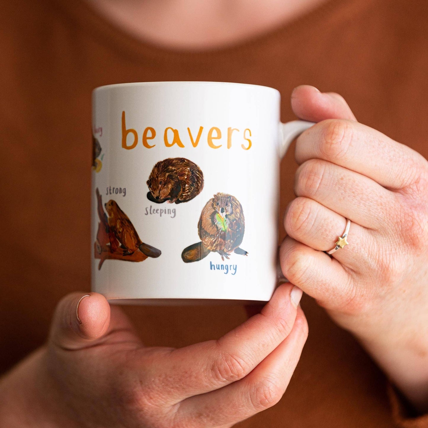 Beavers Ceramic Animal Pun Mug