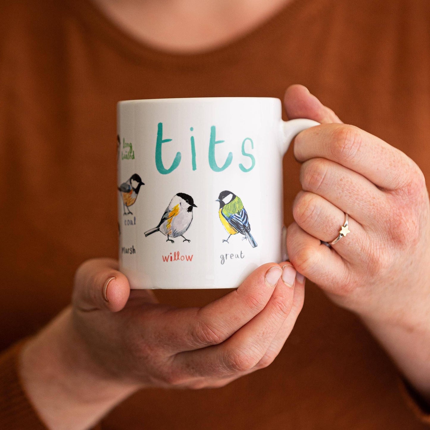 Tits Ceramic Bird Pun Mug