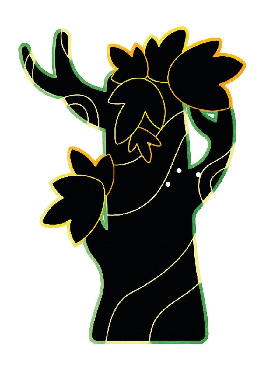 Scratch Art with Stem SLOTHS features a stylized tree with thick black branches and green, yellow, and orange outlined leaves in smooth, flowing lines—evoking a scratch art kit with minimal detail.