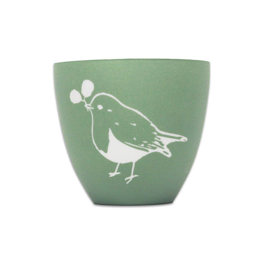 Ceramic Votive (3.1") - Robin