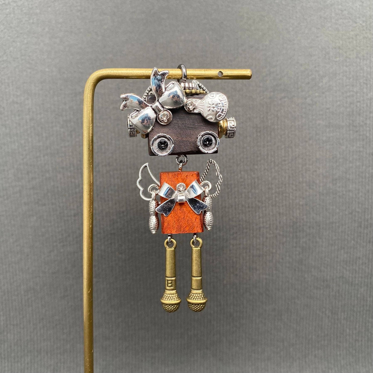 Handmade Punk Robot Necklace