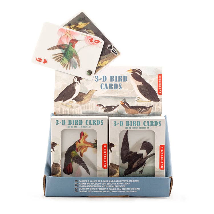 3-D Bird Playing Cards