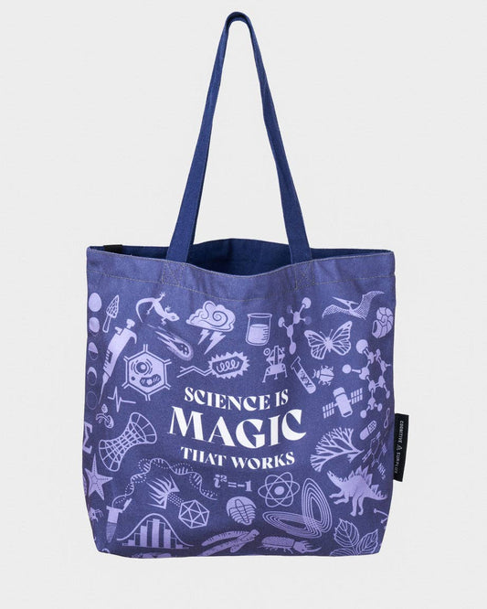 Cognitive Surplus - Science is Magic That Works Canvas Shoulder Tote