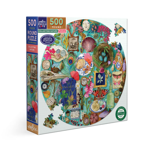 Collecting Nature 500 Piece Round Puzzle