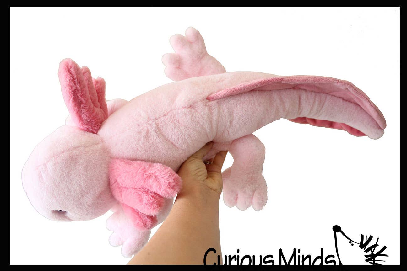 Large Long Plush Stuffed Axolotl