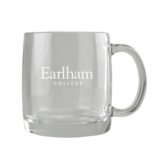 Engraved Glass Cafe Mug, 13oz