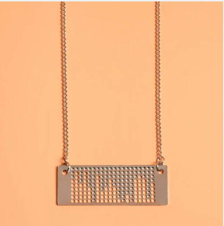 Ada Lovelace Punchcard Necklace