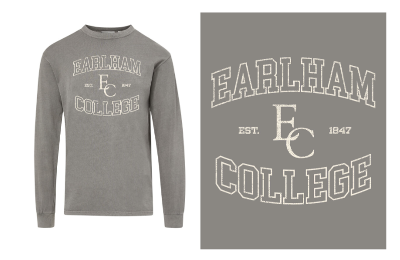 Earlham Long Sleeve Tee, Grey