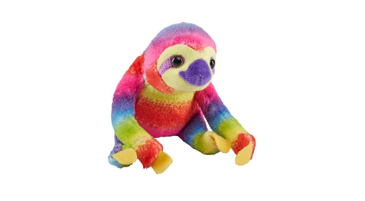 ECO-Rainbow Sloth Stuffed Animal 5"