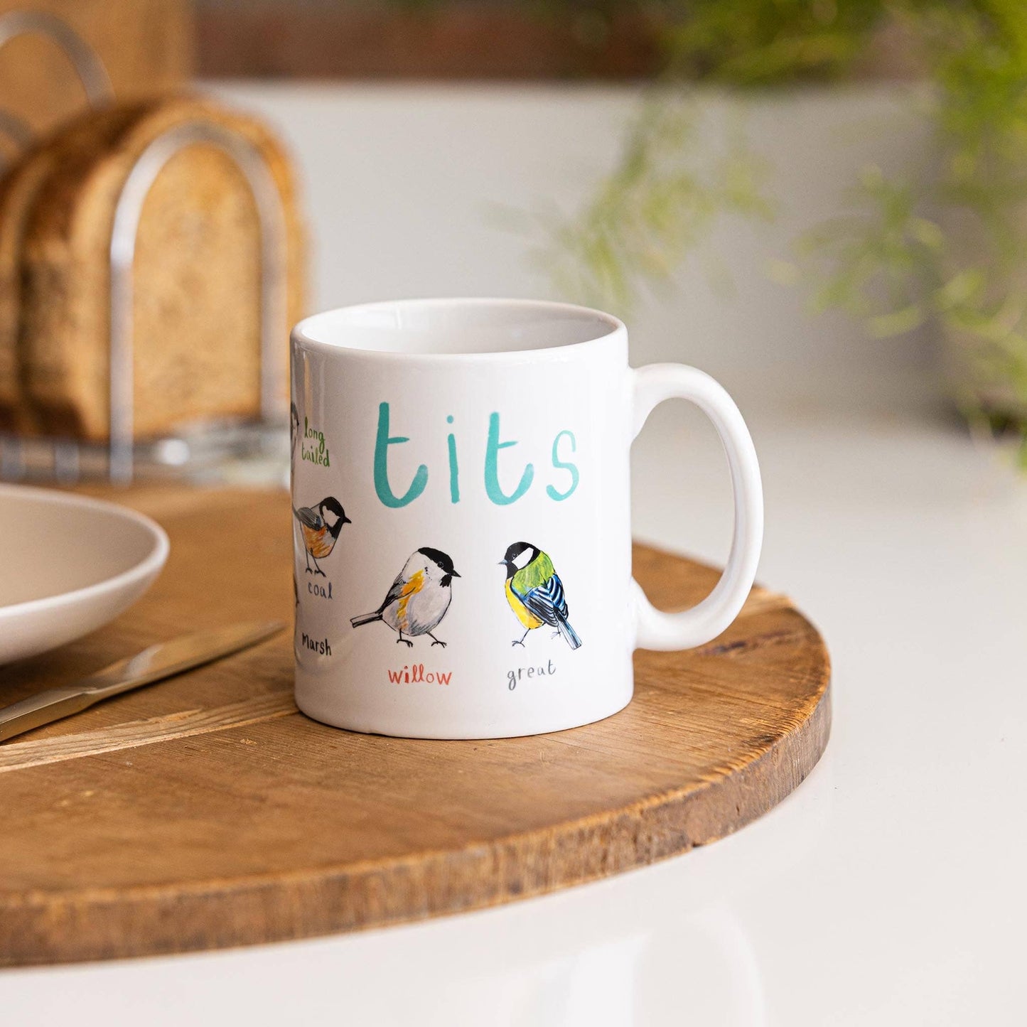 Tits Ceramic Bird Pun Mug