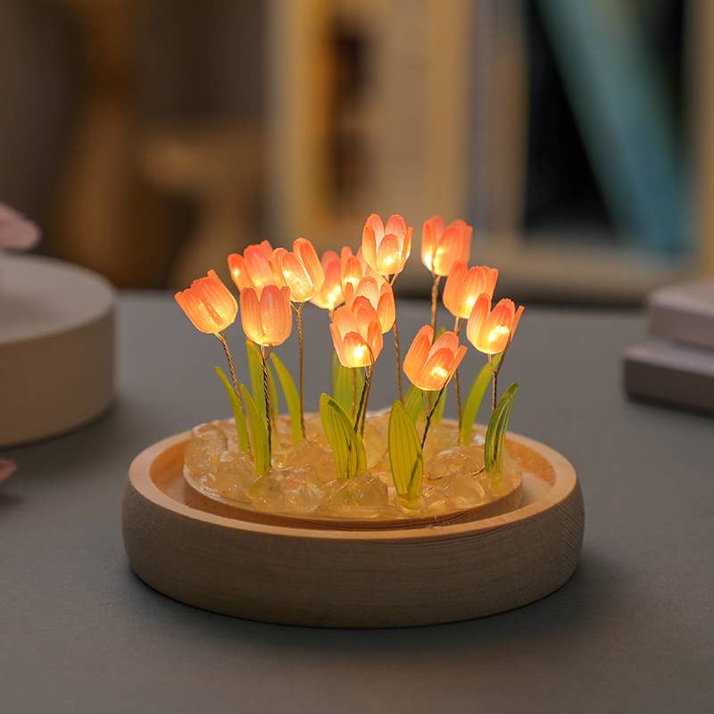 Tulip LED Light DIY Kit, Craft Gift for Girls