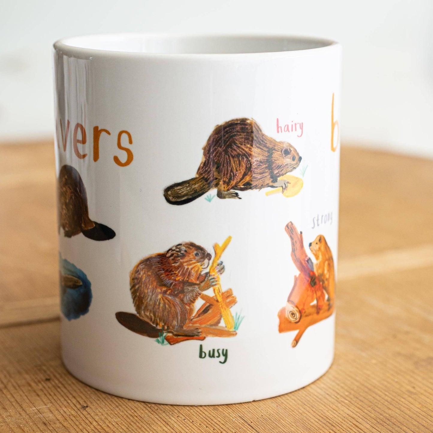 Beavers Ceramic Animal Pun Mug