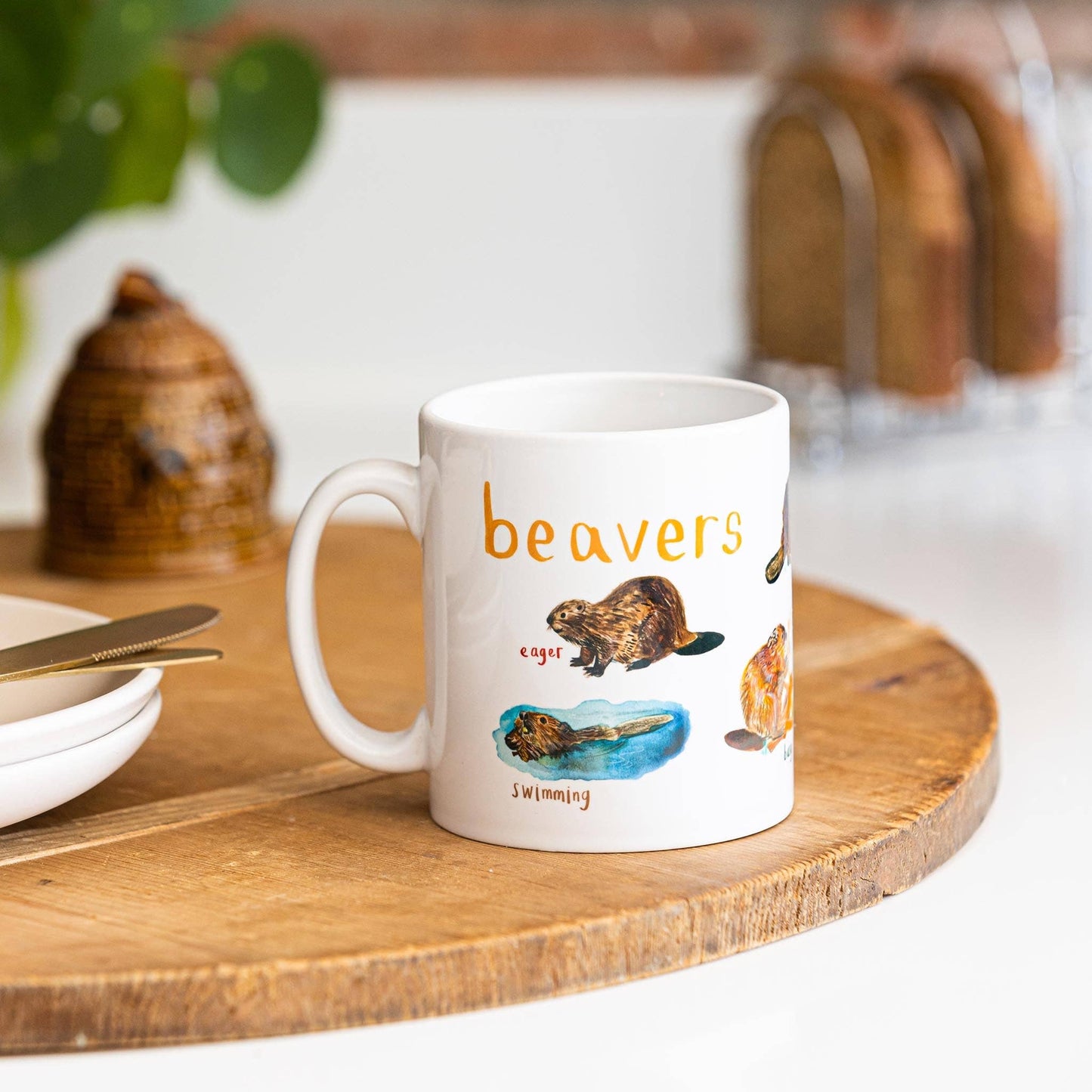 Beavers Ceramic Animal Pun Mug