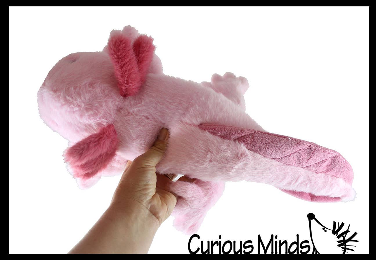 Axolotl Realistic Earth Safe Cute 15" Long Plush Stuffed Animal