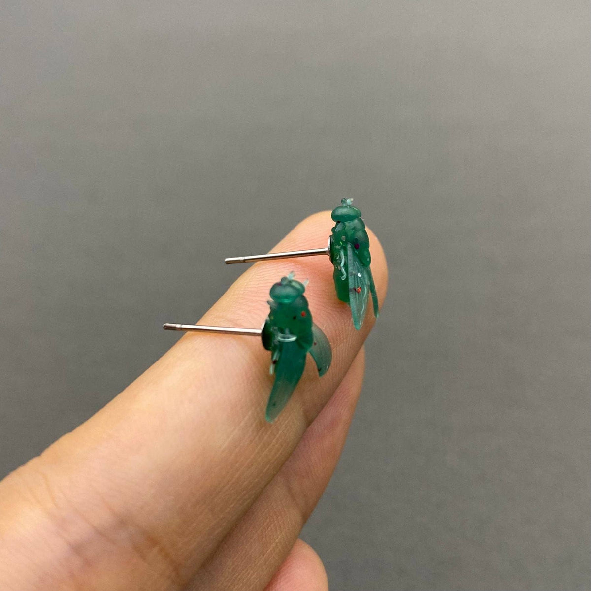Silicone Fly Ear Studs-Black